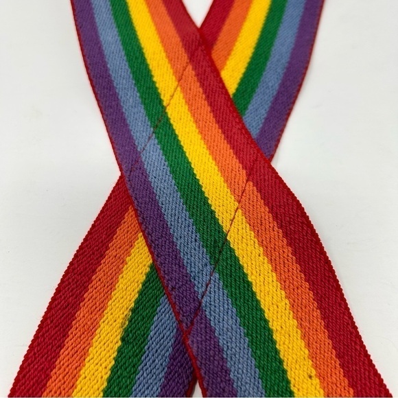 Unisex Mens or Women's Rainbow Fun Novelty Statement Suspenders Pride Month - Picture 3 of 10